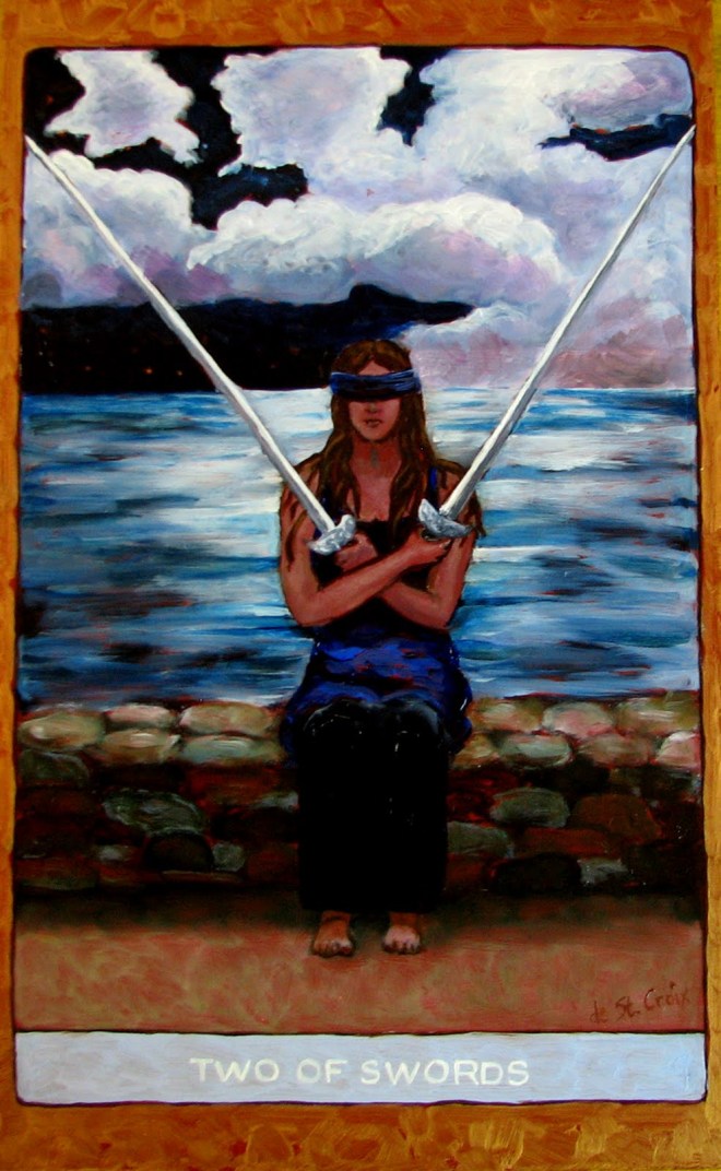 Image result for 2 of swords tarot st croix