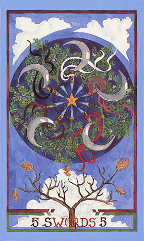 Image result for 5 of swords wheel of change