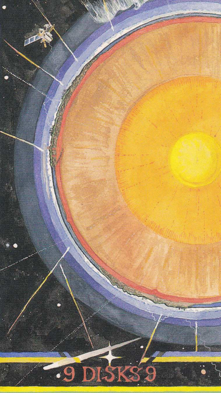 Image result for nine of disks wheel of change tarot